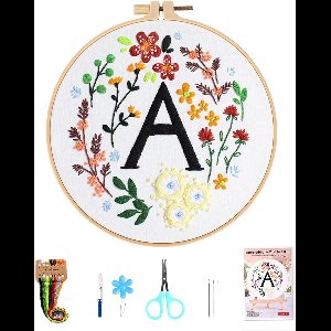 Borduurset voor Beginners met Patroon en Alle Benodigdheden