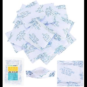 Thelau - 75x Silicagel zakjes van 10 g voor elektronica, kleding en schoenontvochtiging