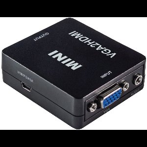 Maxtrack CS40L VGA / HDMI Adapter [1x VGA-bus, Jackplug female 3,5 mm - 1x HDMI-bus] Zwart