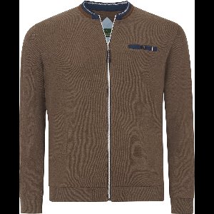 Charles Colby herren Sweatvest - 52/54 - bruin