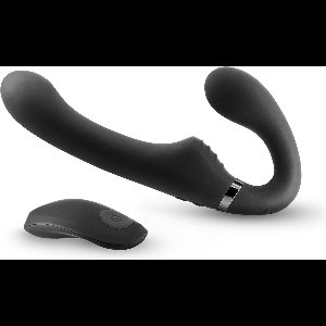 Strap On Voorbinddildo ShiShi Midnight Rider Zwart