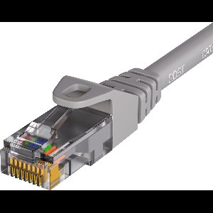 Qost - CAT6 internetkabel - CCA / UTP - 10 Gbps / 250 MHz - RJ45 Connectoren - Patchkabel / Netwerkkabel - 3 meter - Grijs