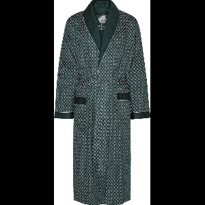 Ambassador 1867 Kamerjas - Luxe Dunne Katoenen Ochtendjas - Model Megeve - Kleur Groen - Maat Large