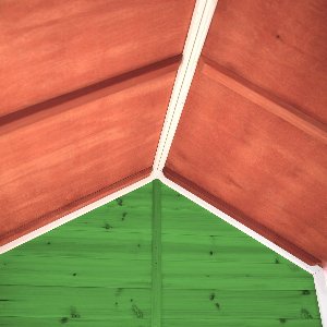 EXIT Loft 150 houten speelhuis - groen