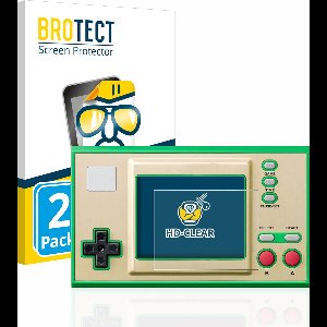 BROTECT - Screenprotector voor Nintendo Game & Watch Super Mario Bros - Folie Beschermfolie transparant 2 Stuks