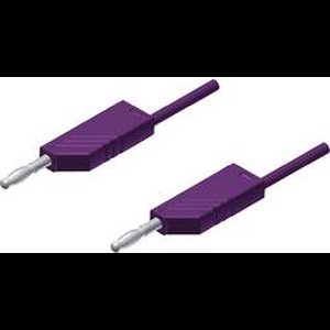 SKS Hirschmann MLN 200/2,5 VI Meetsnoer Banaanstekker 4 mm Banaanstekker 4 mm 2.00 m Violet 1 stuk(s)