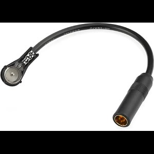 DIN ISO adapterantenne, radio-antenne, stem ISO DIN mannelijk vrouwelijk, adapterantenne, AM/FM-antenne, voor FM-radio, auto's, CD/DVD-TV-tuner, universeel