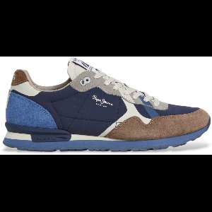 Pepe Jeans Brit Prints Leren Sneakers