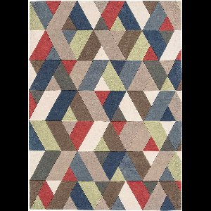 Easy Living - Funk-Chevron-multi Vloerkleed - 200x300  - Rechthoek - Laagpolig Tapijt - Modern - Meerkleurig