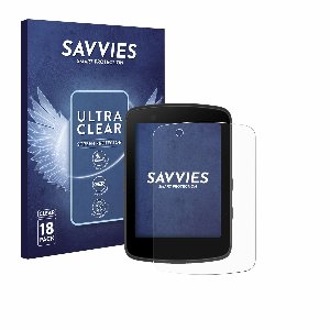 Savvies - Screenprotector voor Bryton Rider 650 - Folie Beschermfolie transparant 18 Stuks
