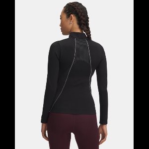 Ua Vanish Seamless 1/4 Zip-Blk Size : LG