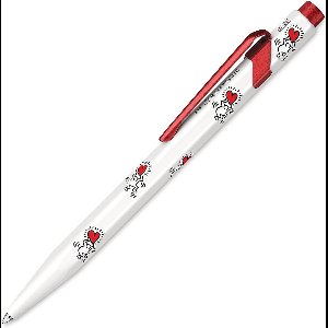 Keith Haring witte balpen - Uniek kunstontwerp