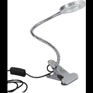 Vergrootlamp met Klem en USB-Voeding - Heldere LED Loep met 2.5x Vergroting voor Werkbank, Hobby en Precisiewerk