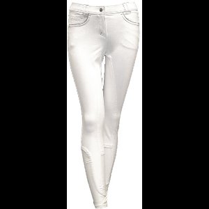 QHP Rijbroek Claire Kunstleder Zitvlak Wit - 42