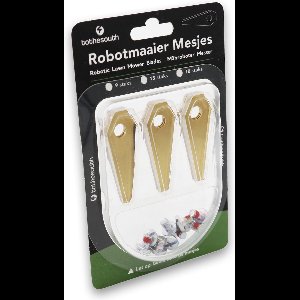 To the South® Robotmaaier Mesjes titanium geschikt voor Bosch Indego S+ 400 (Connect) - 6 stuks