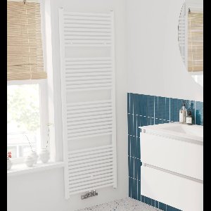 Saqu Fonti Handdoekradiator - 1067W - 60x181.7 cm - Mat Wit - Verwarming Badkamer - Handdoekrek Radiator