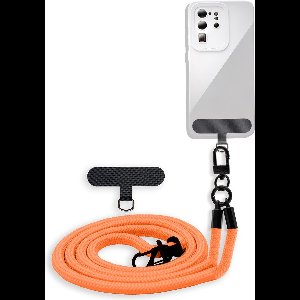Cadorabo mobiele telefoonketting geschikt voor LG G Pad IV (8.0 Zoll) in ORANJE met verstelbaar riemkoord om om je nek te hangen