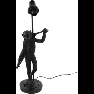 Countryfield - Tafellamp aap douche Orwell zwart 48,5CM