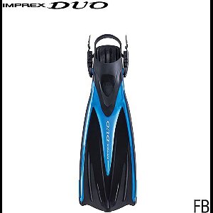 TUSA duikvinnen zwemvinnen zwemvliezen Imprex Duo vinnen sf0102 - Blauw - M (42-46)