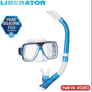 TUSAsport UC5019 Liberator Snorkelset | Comfortabel Liberator Masker & Semi-Dry Snorkel voor Heldere & Veilige Snorkelervaring