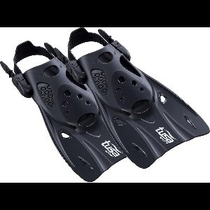 TUSAsport zwemvliezen zwemvinnen duikvinnen vin kort UF0103 - Zwart - Maat L (42-49)