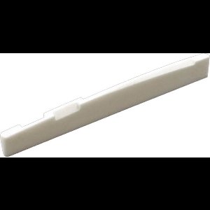 Allparts BS0254B00 Set van 15 gecompenseerde zadels gebleekt been akoestische gitaar 76x2,8x8,7 mm