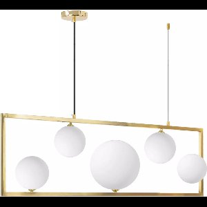 TooLight Hanglamp - 5 Lichtpunten - Witgoud - Modern Design - Verstelbare Hoogte