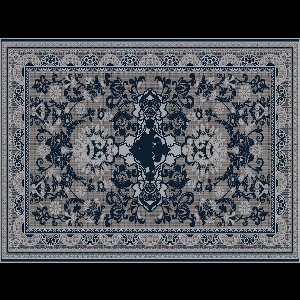 Vinyl | Vloerkleed vinyl | Persia Black | 90x120 cm | Ontdek het Vloerkleed vinyl | Persia Black: een stijlvolle mix van elegantie en duurzaamheid. Perfect voor gezinnen, hygiënisch en eenvoudig te reinigen. Comfortabel en PVC-vrij!