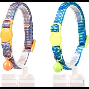 Duvoplus - Halsband Voor Dieren - Kat - Kattenhalsband Retro Bollen Nylon 20-30cm / 10mm Gemengde Kleuren - 1st