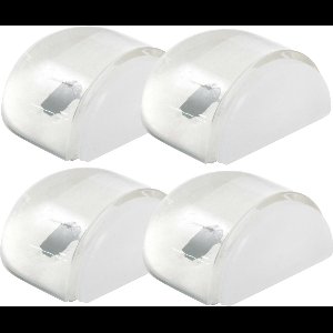 AMIG Deurstopper/deurbuffer - 4x - D42mm - zelfklevend - transparant