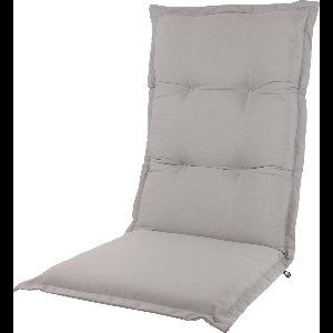 Kopu® Prisma Silver - Comfortabel Tuinkussen met Hoge Rug - Grijs