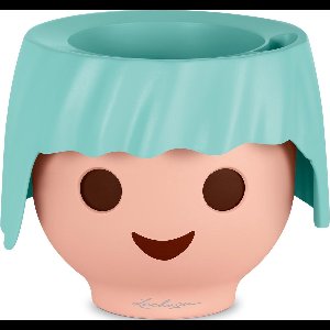 LECHUZA Playmobil OJO - Plantenbak - ALL-IN-ONE set met stick-bewateringssysteem - aquamarijngroen