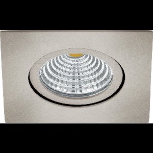 Richtbare led spot Saliceto vierkant - 6w - 2700K nikkel mat