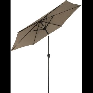 HAPUNA rechte ronde parasol 2,70m diameter taupe