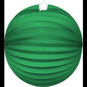 Papieren Lampion Groen 25cm - Feest Decoratie Bruiloft Zomer Festival