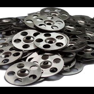 VH Rozet RVS Roset- 36 mm - 40 stuks - Voor bevestiging van drukvaste en isolatie platen - Isolatieschotel - Isolatie schijf