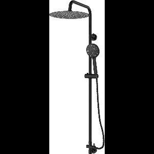 EcoRain© 30% Waterbesparende Regendouche Doucheset Tyler 30 CM Rond - Handdouche 12 CM - Hoge Druk - Universeel - Anti-Kalk Douchekop - 5 jaar garantie - Zwart