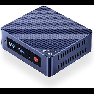 Beelink Mini S12 8-256 GB SSD Windows 11 mini pc - Windows pc - Desktop - Computer - Nieuwe koeling - Zuinig - 256 GB SSD - Met Windows 11 - Vesa aansluiting - 4K resolutie - Dual band wifi 5G - Dual HDMI - Aansluiting SSD en HDD schijf