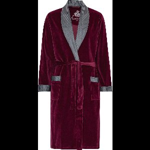 Ambassador Kamerjas Davos - Luxe Velours Heren Badjas - Bordeaux - Large