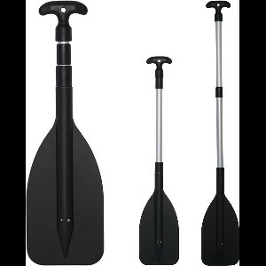 HIBO Verstelbare Peddel - Zwart - 55 tot 107 cm - Telescopische Peddel - Hulppeddel - Stevig Kunststof