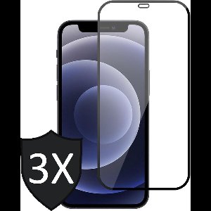 Screenprotector geschikt voor iPhone 13 Pro - 3x FullGuard Screen Protector