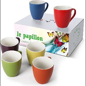 mokkakopjes , Koffiekopjes , espressokopjes - kopjes - Cappuccino kopjes / SET   6