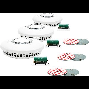 FireAngel ST-630-DET rookmelders incl. W2-Module en montageset magnetisch, set van 3 stuks