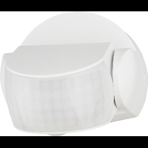 Ledvion - Bewegingsmelder Wit - Opbouw - Schemerschakelaar - IP65 - 180° - Bereik 12m -Lichtsensor