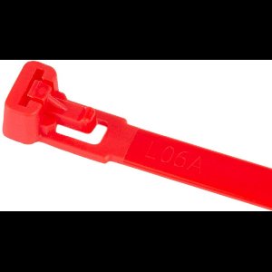 TD47 Hersluitbare Kabelbinders 7.6 x 100 mm Rood - Tie wraps - Tyraps