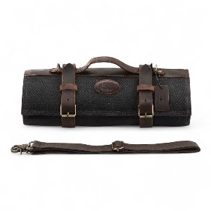 Professionele Messentas met 12 Mesvakken & 2 Ritsvakken – Inclusief Luxe Giftbox | Oprolbaar Messenfoudraal – Waxed Canvas & Echt Leder – Grote Maat – Uitmuntend Vakmanschap – KAAMUT®