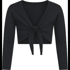 Ballet vestje | Cache coeur | 'Florence' in Zwart | Knoopvestje voor ballet | Maat 110/116 | 5/6 Jaar