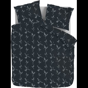 Zydante® Dekbedovertrek Printed 200x200/220 cm - One-line Bird - met 2 Kussenslopen
