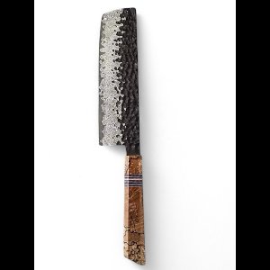 Japans Nakiri Mes van 67-laags Damascusstaal – Professioneel Koksmes voor Precisie en Kracht – Spalted Maple & G10 Handvat – Luxe Giftbox – KAAMUT®