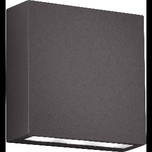 LED Tuinverlichting - Tuinlamp - Trion Thano - Wand - 6W - Mat Antraciet - Aluminium